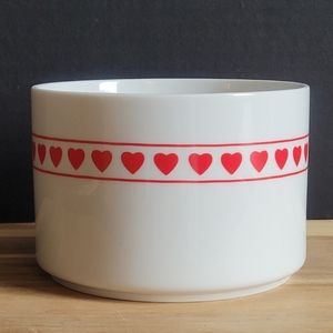 1988 F.T.D.A. Heart Pattern Dish / Planter Galentine's Valentine's Day